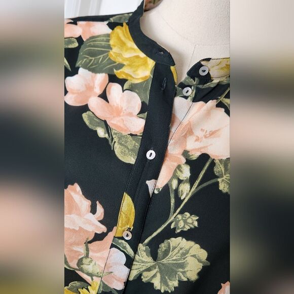 NWOT H&M Conscious Floral Blouse - Size 12 - Picture 8 of 10